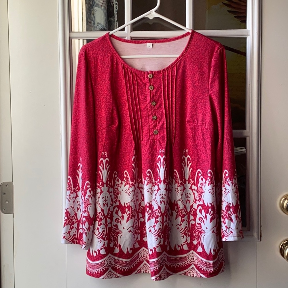 New med women’s long sleeve blouse